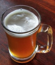 Beer mug on table Beer mug on table