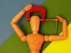 Head in vise Head in vise