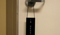 Room doortag in session Room doortag in session